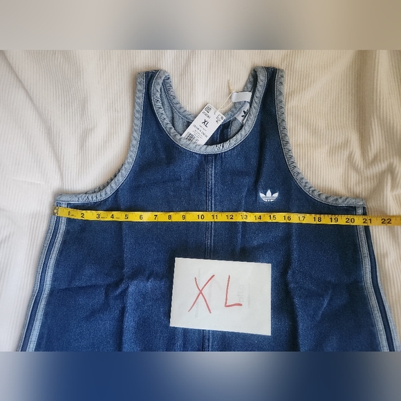 Adidas Women's Denim Tank Dress Indigo Denim 100 Cotton - Picture 9 of 16